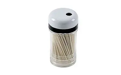 Bradshaw 25898 Good Cook Shake-A-Pick Wooden Toothpick Dispenser – Pack of 12