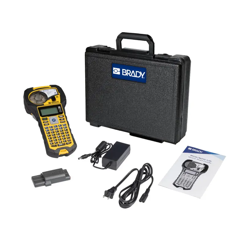 Brady M210-KIT: Handheld Label Maker with Comprehensive Accessory Set
