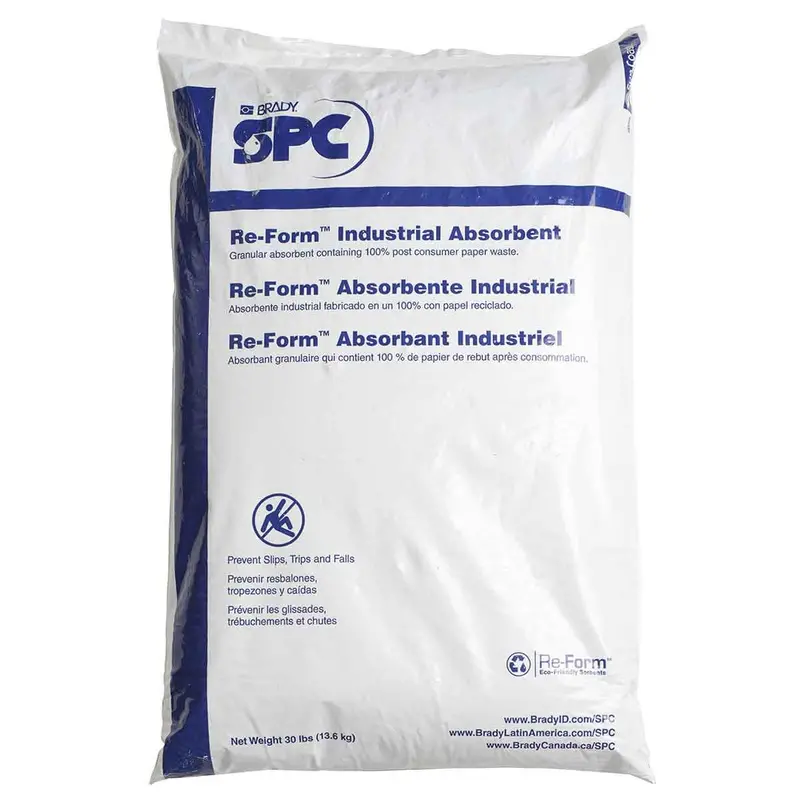 Brady Re-Form Granular Absorbent – 30 lb Bag for Spill Cleanup (RFGRANULAR)