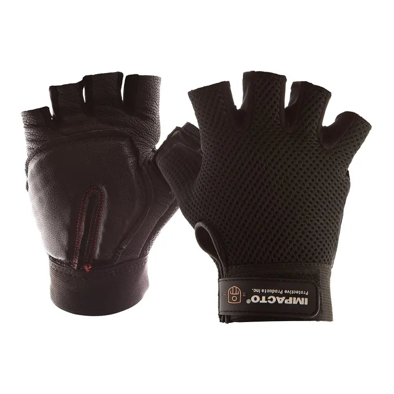Breathable Mesh Carpal Tunnel Gloves – Impacto ST8610 Half-Finger Style