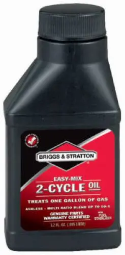 Briggs & Stratton Ashless 2-Cycle Engine Oil – 3.2 oz Bottle (24-Pack)