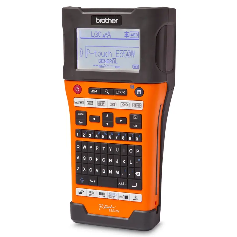 Brother PTE550WVP Advanced Industrial Handheld Labeler – Wireless & USB Connectivity
