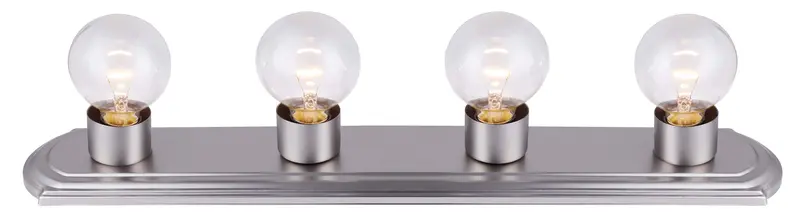 Brushed Pewter 4-Light Vanity Bar – Canarm IVLBS1451, Bathroom Strip Light with Soft Glow