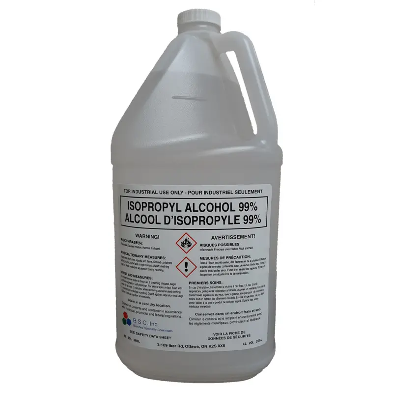 BSC Isopropyl Alcohol – 4L Bottle, Case of 4 (ISOPROPYL-4L)