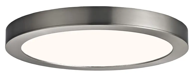 Canarm 11″ Brushed Nickel Round Flush-Mount LED Disc