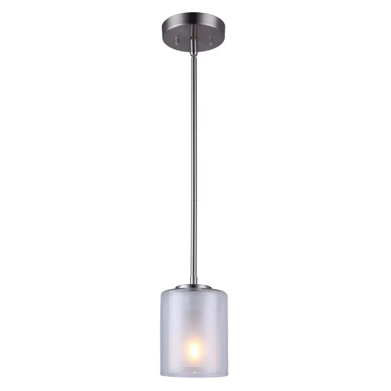 Canarm BAY Brushed Nickel 1-Light Pendant Fixture – Minimalist Linear Design – IPL575A01BN