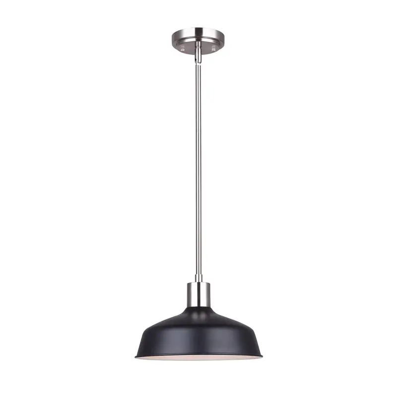 Canarm BELLO Pendant Light – Brushed Nickel and Matte Black Design