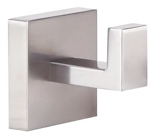 Canarm BISHOP Brushed Nickel Robe Hook – Space-Saving Bathroom or Closet Organizer (BA101A02BN)