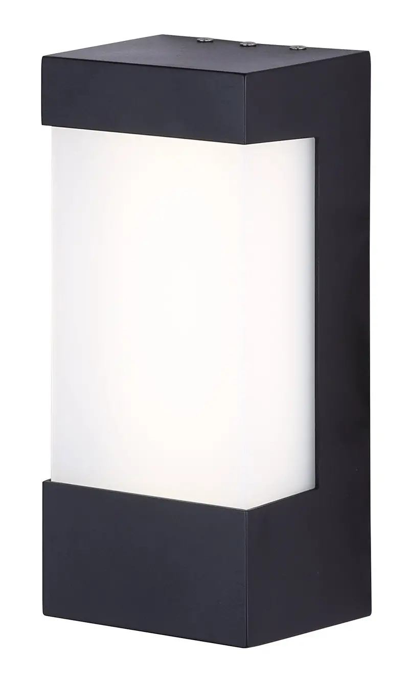 Canarm BRWL-SQ6W-N-BK Polycarbonate Outdoor Wall Light