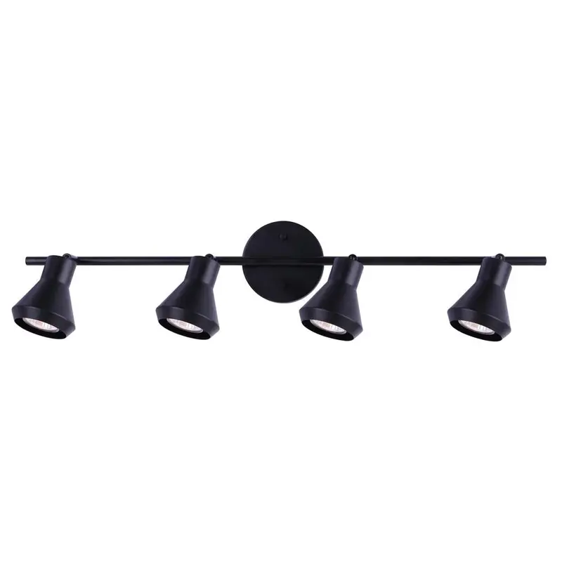 Canarm BYCK 4-Head Track Lighting System – Matte Black (IT1020A04BK10)