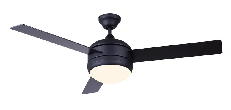 Canarm Calibre XV 48″ Ceiling Fan – Matte Black Modern Design, CF48C153MBK