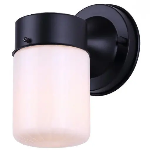 Canarm JUDE Outdoor Wall Light – Modern Black Fixture – Model IOL771BK