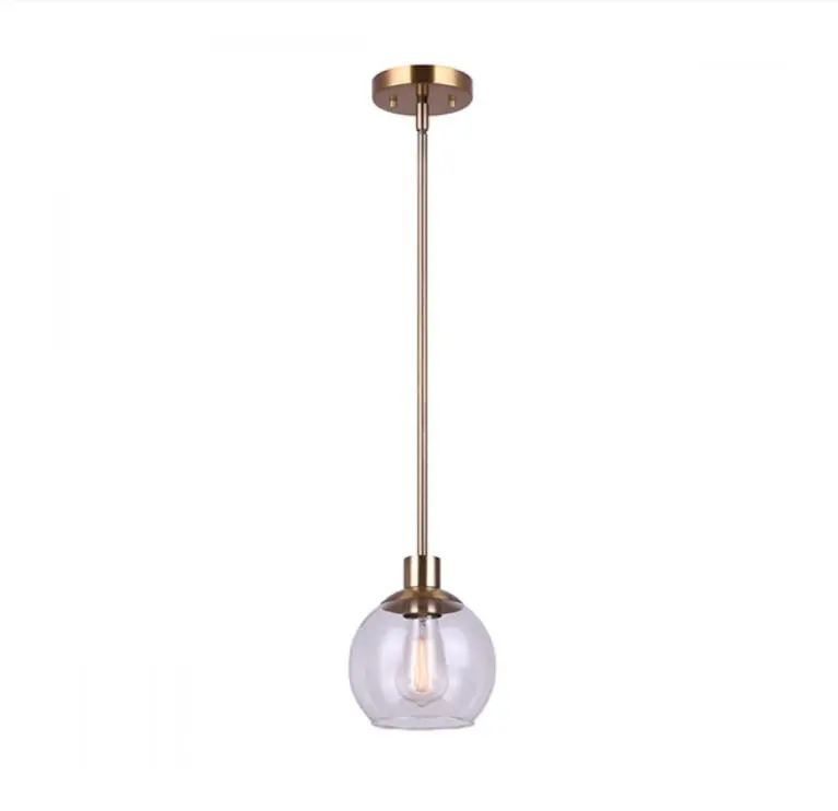 Canarm LANDRY Single-Light Gold Pendant with Rod