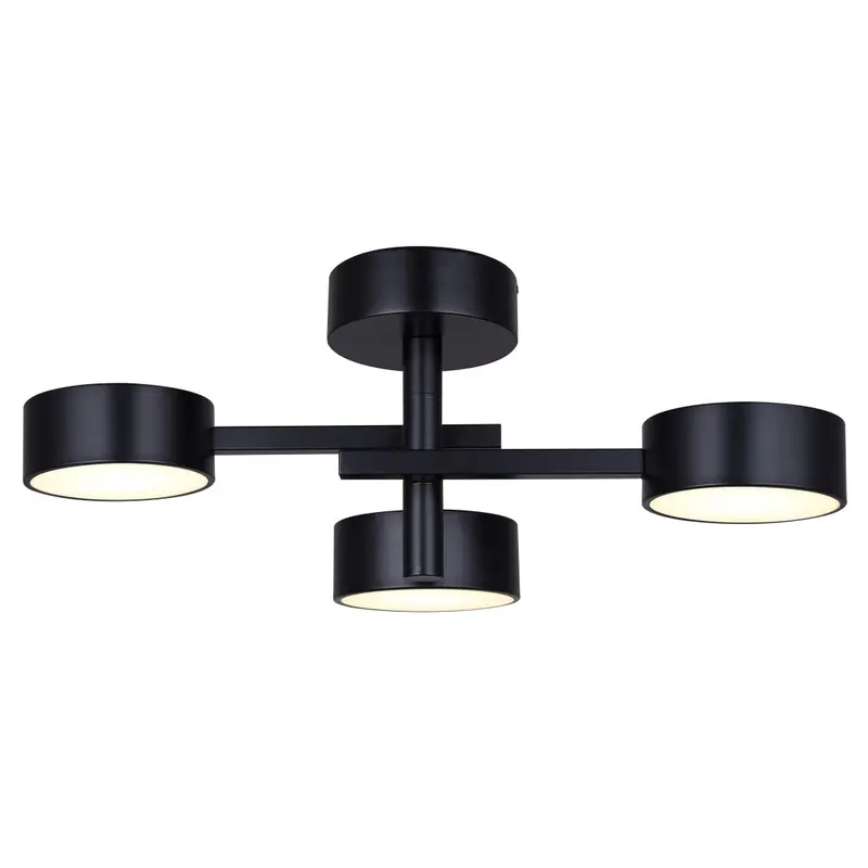 Canarm MONTGOMERY Matte Black LED Semi-Flush Ceiling Mount – LSF315A03BK