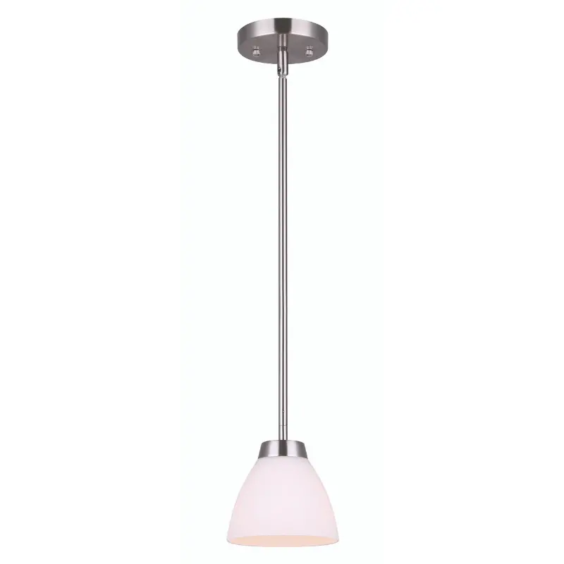 Canarm NOAH 1-Light Rod Pendant Light – Brushed Nickel