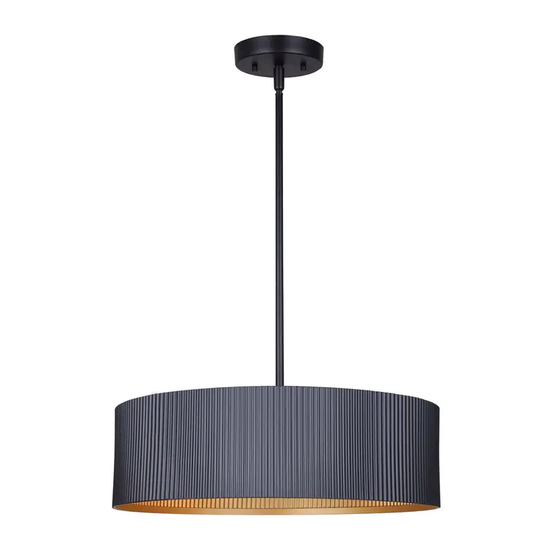 Canarm REXTON 17″ Gold-and-Black 3-Light Chandelier – ICH1119A03BK17