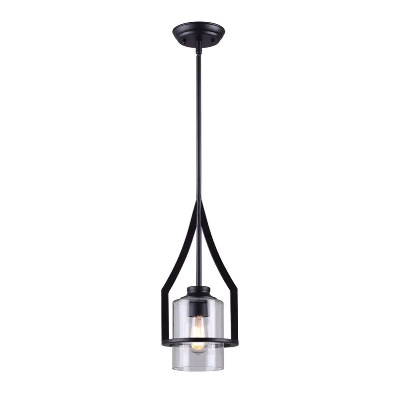 Canarm WARREN Matte Black Pendant Light – IPL375A01BK7 & IPL375A01BK10
