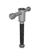 Carr Lane CL-840-BHSB Bar Handle Screw Clamp – Heavy-Duty Clamping Fixture with Slotted Base