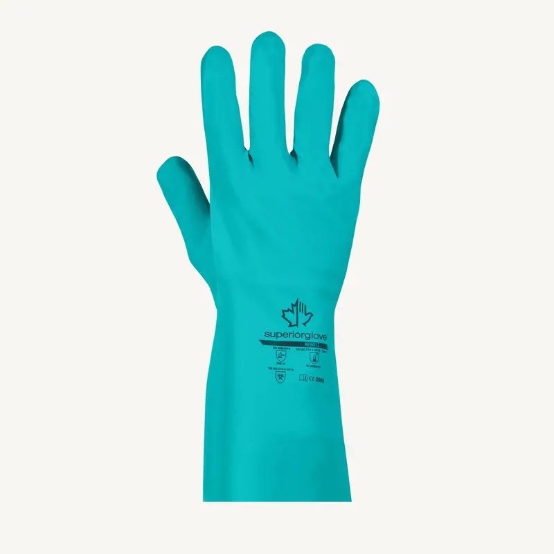 Chemstop 12″ Nitrile Chemical-Resistant Gloves – 15 Mil Thickness, NI3012