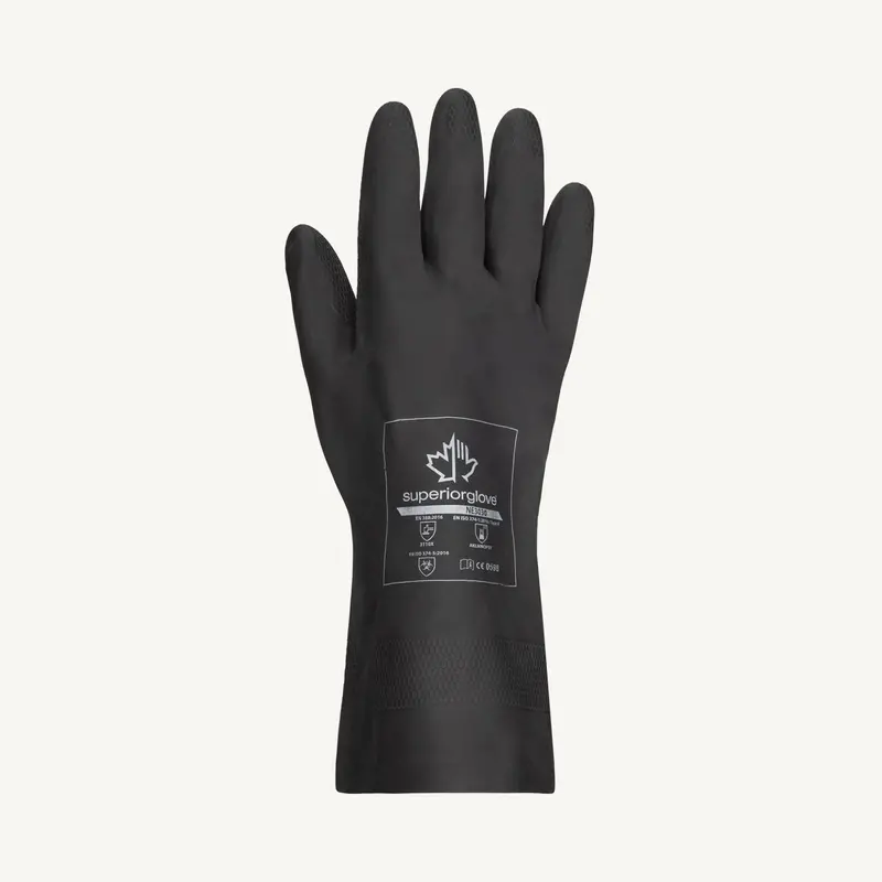 Chemstop Neoprene Chemical-Resistant Gloves – 30 Mil, Flock Lined, 12″, NE3030
