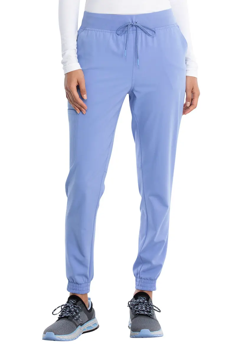 Cherokee Euphoria Women’s Mid-Rise Jogger Scrub Pants – Ciel (CK260A)