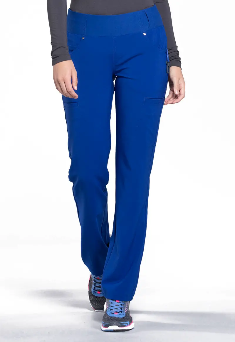 Cherokee iFlex Women’s Straight-Leg Pull-On Scrub Pants – Galaxy Blue (CK002)