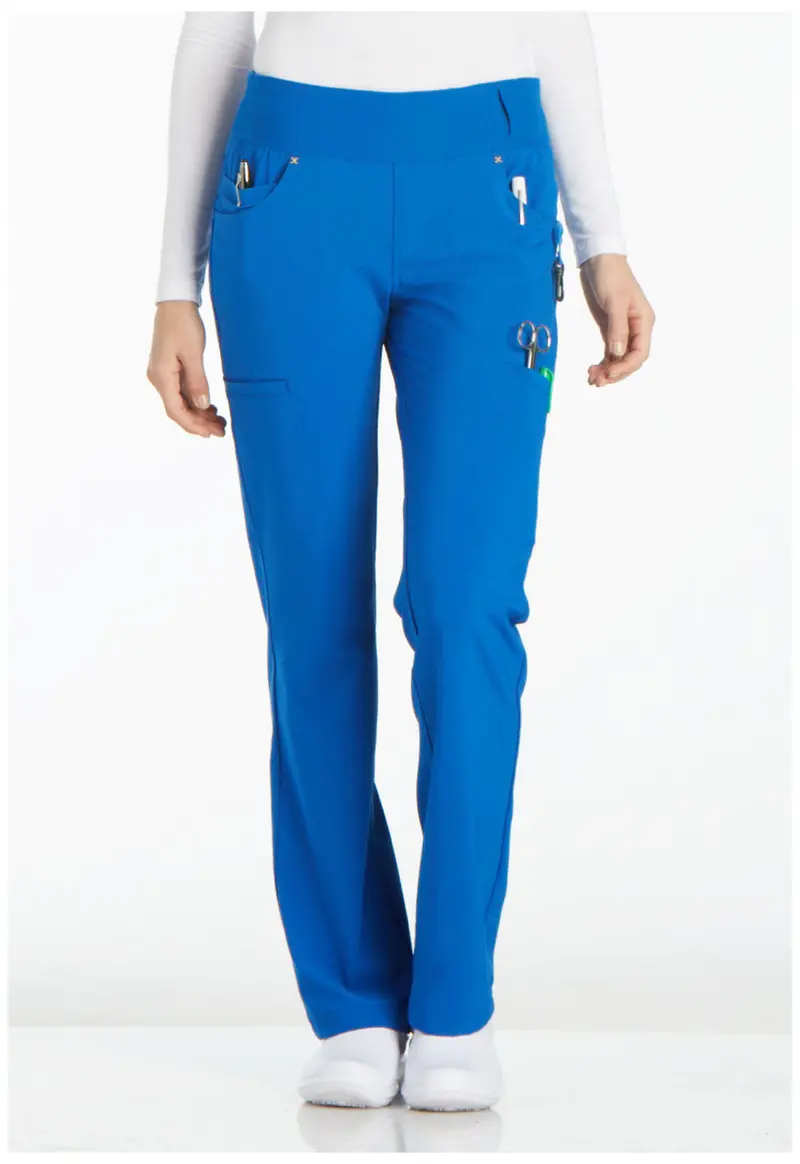 Cherokee iFlex Women’s Straight-Leg Pull-On Scrub Pants – Royal Blue (CK002)