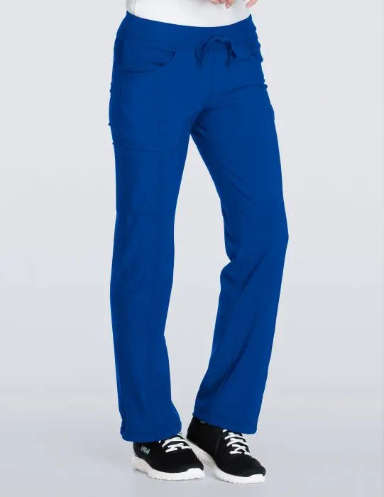 Cherokee Infinity Galaxy Blue Scrub Pants – Women’s Straight Leg, Style 1123A