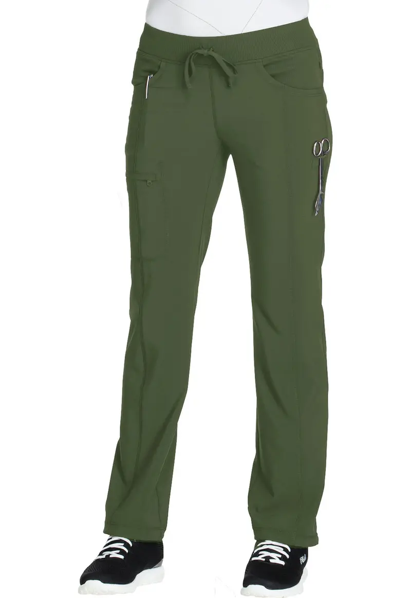 Cherokee Infinity Olive Scrub Pants – Women’s Straight Leg Fit, Model 1123A