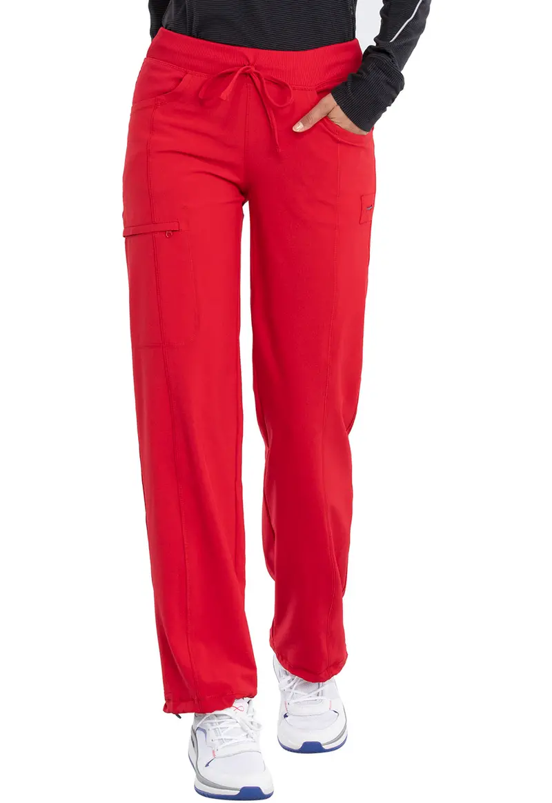 Cherokee Infinity Red Scrub Pants – Women’s Straight Leg Design, Style 1123A
