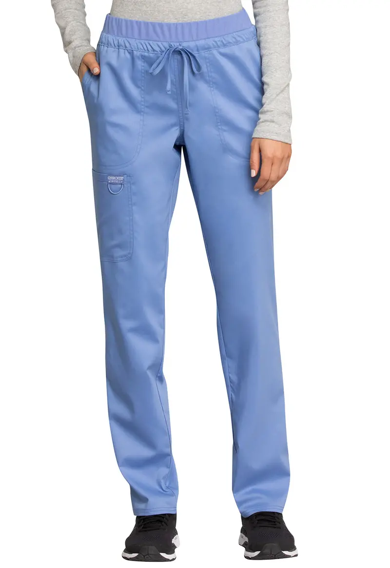 Cherokee WW Revolution Women’s Mid-Rise Tapered Scrub Pants – Ciel Tone (WW105)