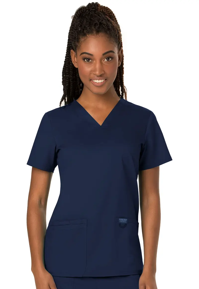 Cherokee WW Women’s Revolution V-Neck Scrub Top in Navy Blue (WW620)