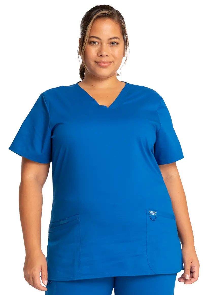 Cherokee WW Women’s Revolution V-Neck Scrub Top in Royal Blue (WW620)