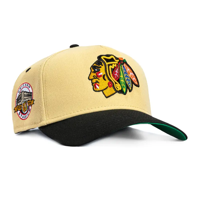 Chicago Blackhawks Chicago Stadium 8-Ball Tan & Black Snapback – New Era 9Forty