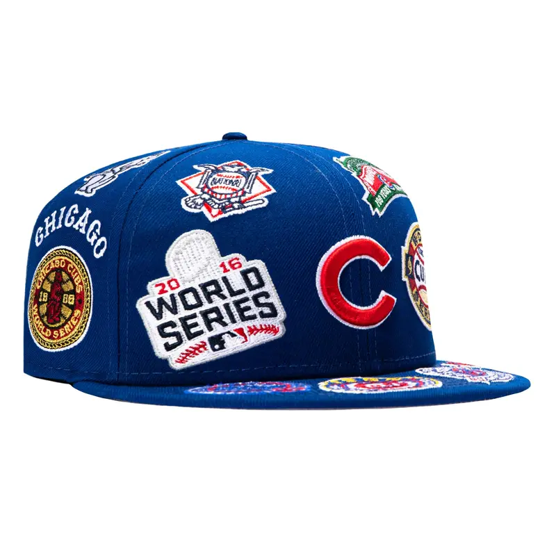 Chicago Cubs All-Over Royal New Era 59Fifty Baseball Hat