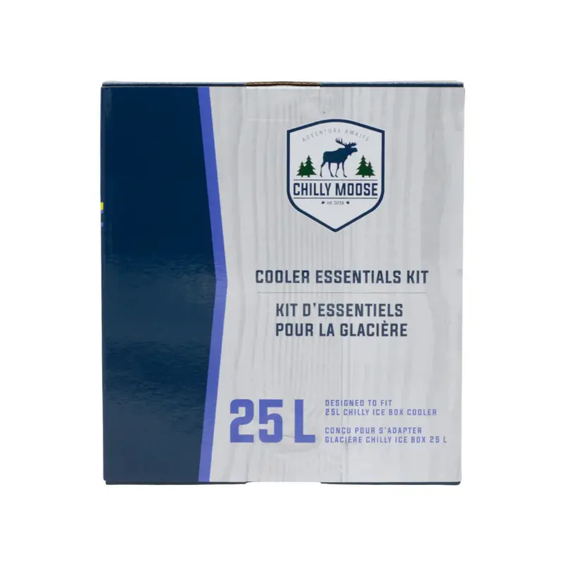 Chilly Moose 25L Ice Box Essentials Kit – CRAC25, Complete Cooler Accessory Set
