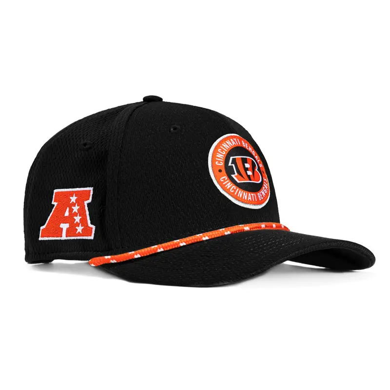 Cincinnati Bengals Sideline Stretch-Snap Hat – New Era 9Fifty 2024 in Black