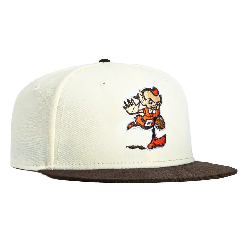 Cleveland Browns New Era 59Fifty Elf-Themed Cap – White & Brown