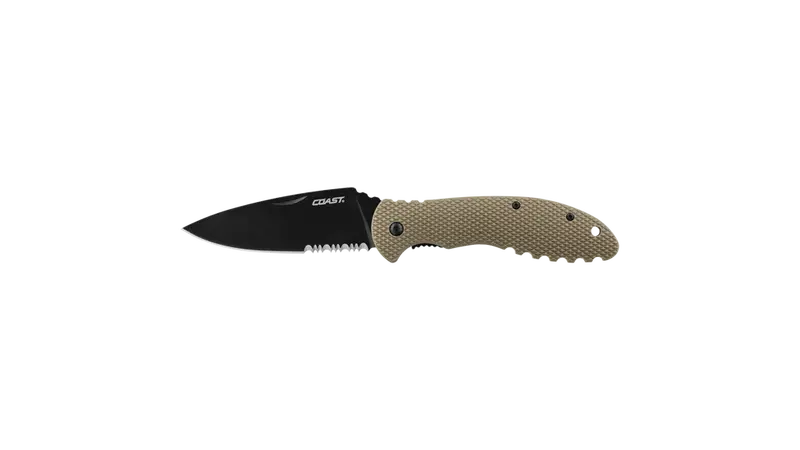 COAST DX626 Double-Lock Folding Knife – Heavy-Duty Build, 30065