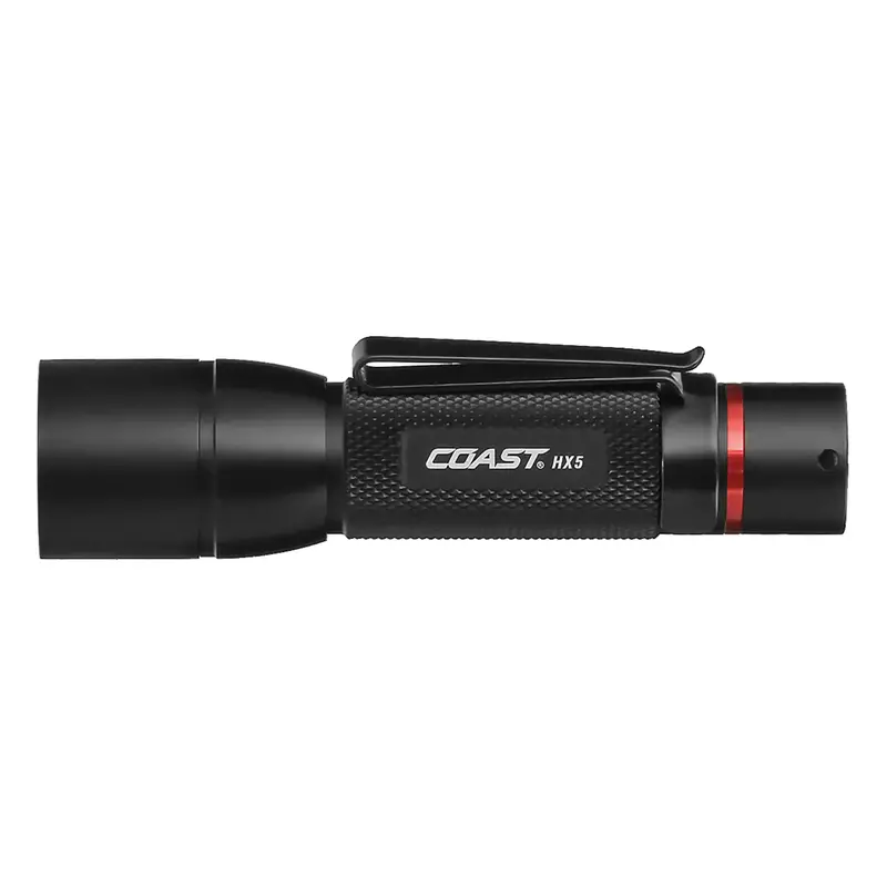 COAST HX5 Compact LED Flashlight – 130 Lumens, Powered by AA Batteries (20830)