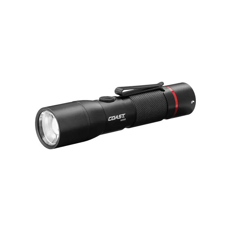 COAST HX5R Rechargeable Focusing Flashlight – Pure Beam Technology, USB-C Ready, 21673