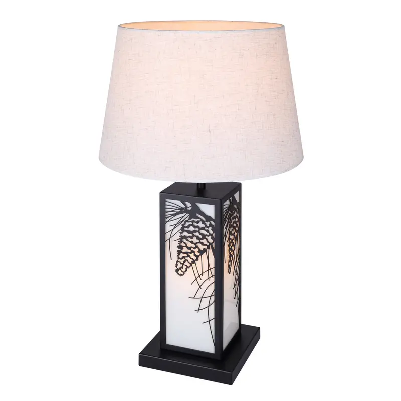 COY Compact Table Lamp – Streamlined Matte Black Style, Canarm ITL2138B26BK