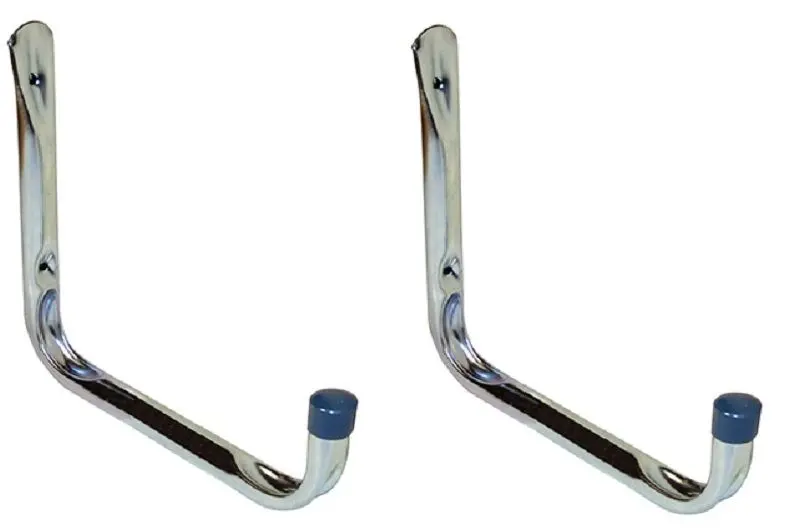 Crawford Giant Garage Ladder Hanger Hooks – 2-Pack Easy-Mount Hook Bundle (Pack of 3)