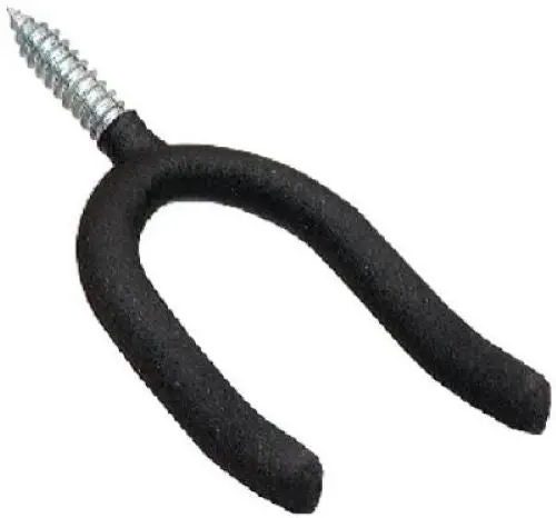 Crawford SH13-25 Rubber-Coated U-Shaped Storage Hooks – Pack of 12