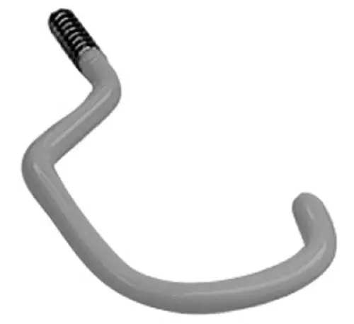Crawford Vinyl-Coated Steel Bicycle Storage Hooks – Screw-In Mount, Pack of 25
