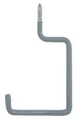 Crawford Vinyl-Coated Steel Utility Hooks – Screw-In Design, 150-Count
