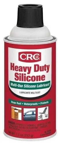 CRC 05074 Heavy-Duty Silicone Multi-Use Lubricant Spray – 7.5 oz Can