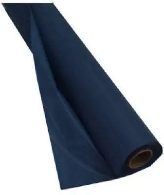 Creative Plastic Banquet Table Cover – Navy Blue, 40 in x 100 ft Roll