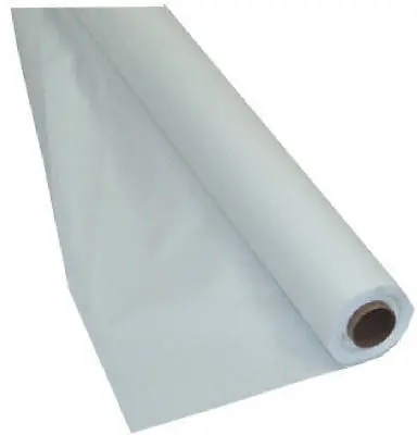 Creative Plastic Banquet Table Cover – White, 40 in x 100 ft Roll