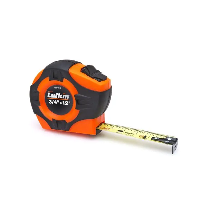 Crescent PHV1312DN Engineer’s Tape Measure – 3/4″ x 12′ Yellow Clad A4 Blade with Power Return
